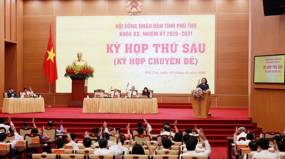 Kỳ họp Hội đồng nhân dân tỉnh Phú Thọ biểu quyết thông qua các nghị quyết đầu tư hạ tầng giao thông